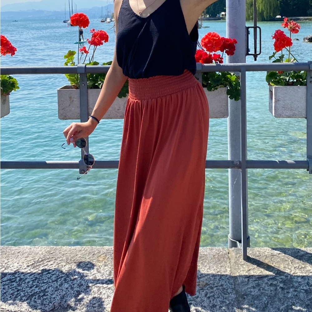 H&M Terracotta Maxi Skirt